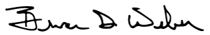 Bruce Weber's signature
