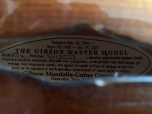 Gibson Master Model Mandolin